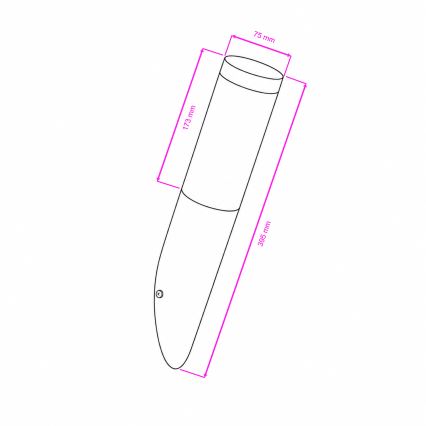 BRILAGI - LED RGBW димируема външна настенна лампа ELIA 1xE27/6,5W/230V 2700-6500K IP44 Wi-Fi антрацит