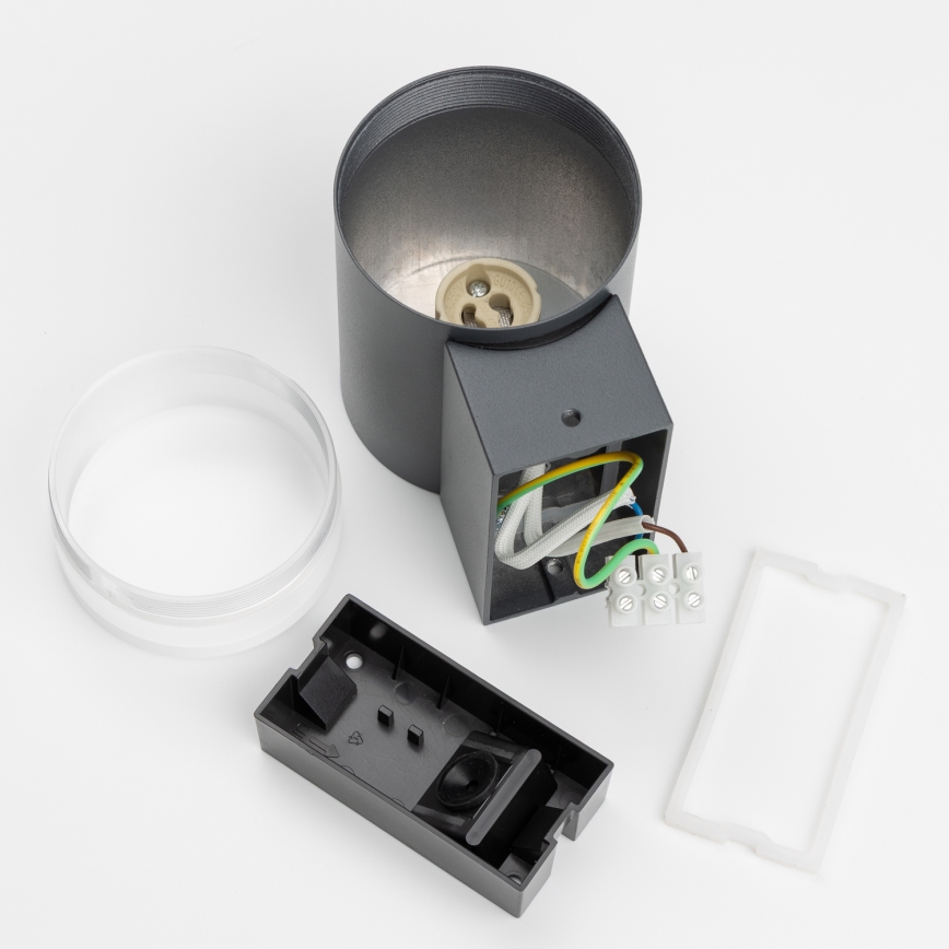 Brilagi - LED RGBW Димируемо външно стенно осветително тяло MATERA 1xGU10/4,8W/230V 3000K IP54 антрацит + дистанционно управление