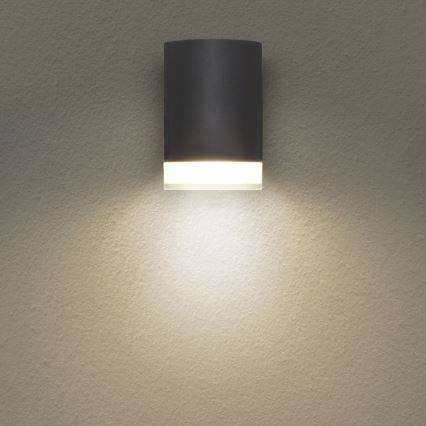 Brilagi - LED RGBW Димируемо външно стенно осветително тяло MATERA 1xGU10/4,8W/230V 3000K IP54 антрацит + дистанционно управление