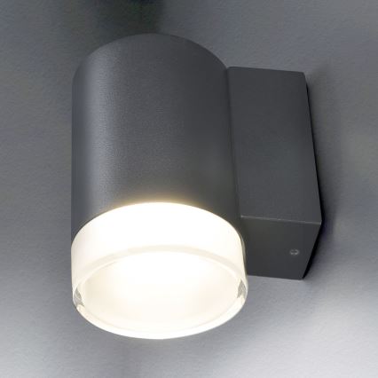 Brilagi - LED RGBW Димируемо външно стенно осветително тяло MATERA 1xGU10/4,8W/230V 3000K IP54 антрацит + дистанционно управление