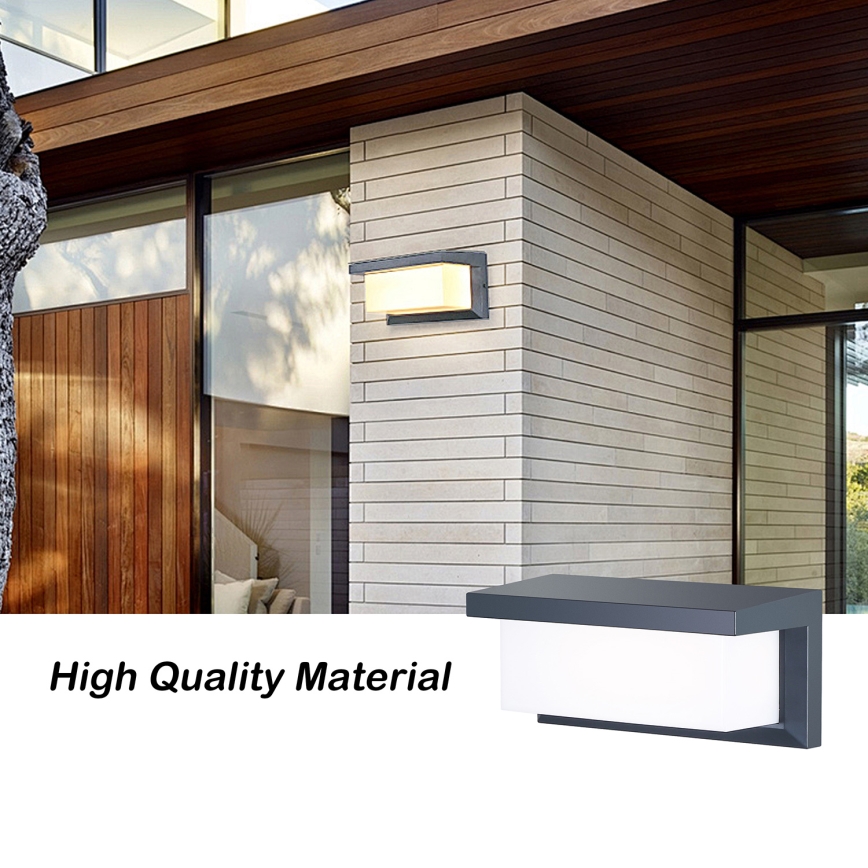 Brilagi - LED RGBW димируемо външно стенно осветително тяло BRICKY 1xE27/15W/230V 2700-6500K антрацит IP54