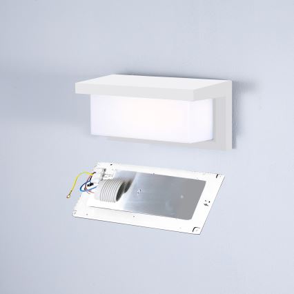 Brilagi - LED RGBW димируема външна стенна лампа BRICKY 1xE27/15W/230V 2700-6500K IP54 бяла