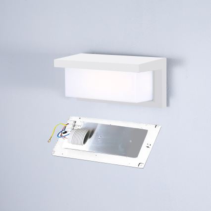 Brilagi - LED RGBW димируема външна стенна лампа BRICKY 1xE27/9W/230V 2700-6500K IP54 бяла