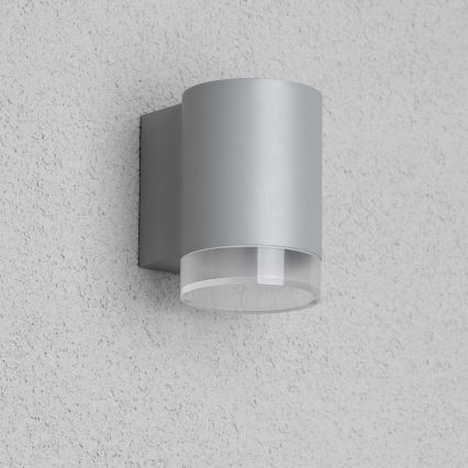 Brilagi - LED RGBW Димируемо външно стенно осветително тяло MATERA 1xGU10/4,8W/230V 3000K IP54 сиво + дистанционно управление