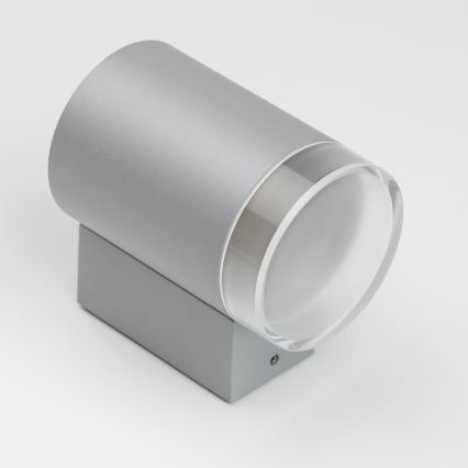 Brilagi - LED RGBW Димируемо външно стенно осветително тяло MATERA 1xGU10/6W/230V 3000K IP54 сиво + дистанционно управление