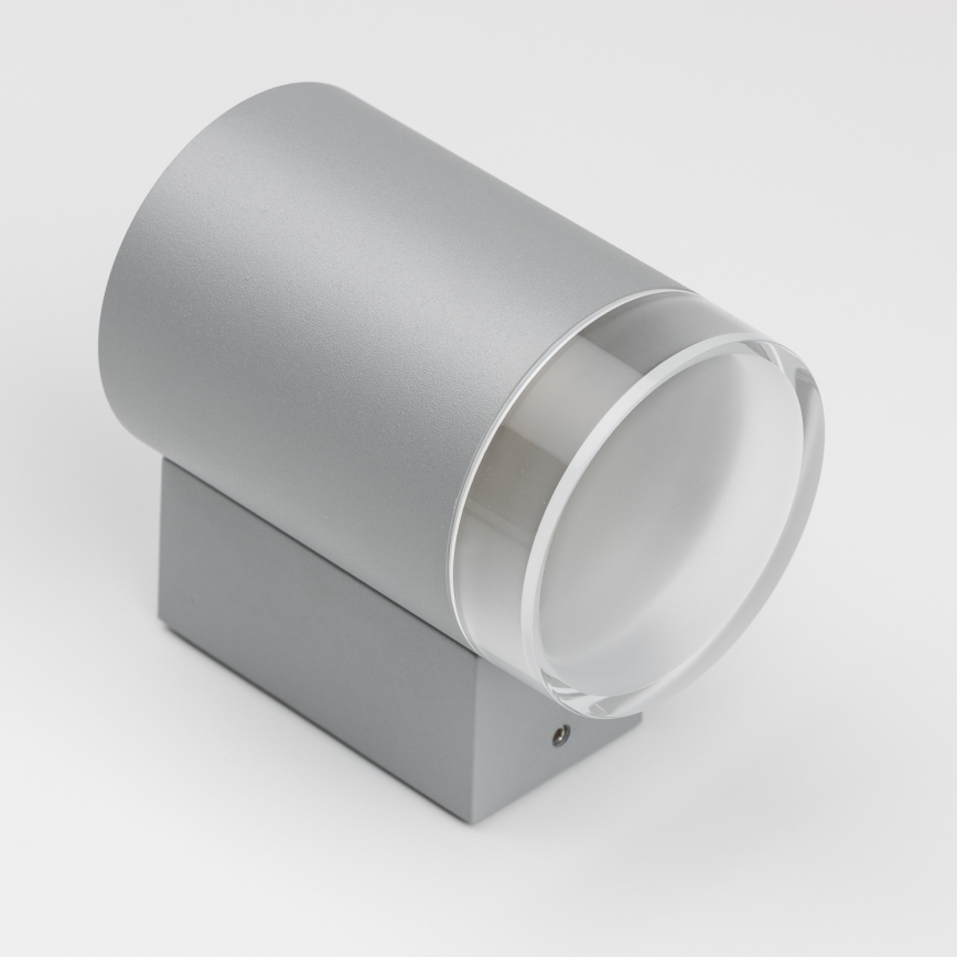 Brilagi - LED RGBW Димируемо външно стенно осветително тяло MATERA 1xGU10/6W/230V 3000K IP54 сиво + дистанционно управление