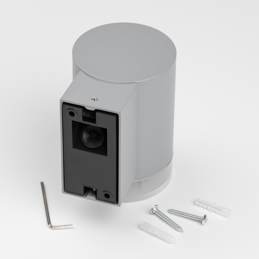 Brilagi - LED RGBW Димируемо външно стенно осветително тяло MATERA 1xGU10/6W/230V 3000K IP54 сиво + дистанционно управление