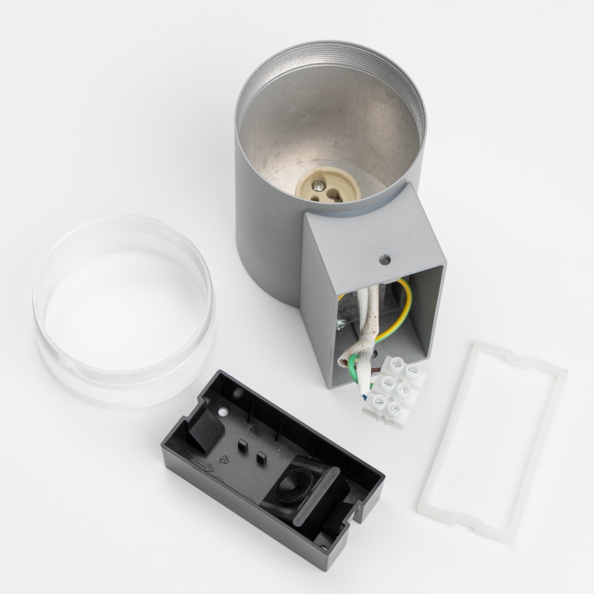 Brilagi - LED RGBW Димируемо външно стенно осветително тяло MATERA 1xGU10/6W/230V 3000K IP54 сиво + дистанционно управление