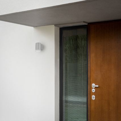 Brilagi - LED RGBW Димируемо външно стенно осветително тяло MATERA 1xGU10/6W/230V 3000K IP54 сиво + дистанционно управление