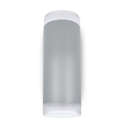 Brilagi - Димируемо LED RGBW външно стенно осветително тяло MATERA 2xGU10/4,8W/230V 3000K IP54 сиво + дистанционно управление