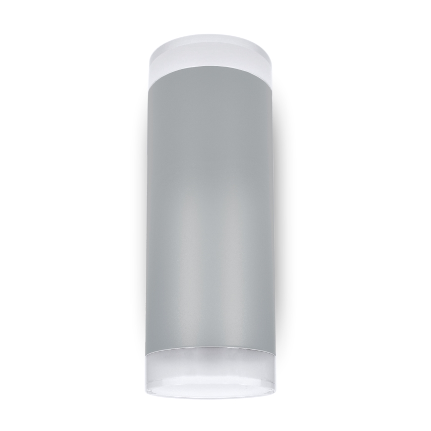 Brilagi - Димируемо LED RGBW външно стенно осветително тяло MATERA 2xGU10/4,8W/230V 3000K IP54 сиво + дистанционно управление
