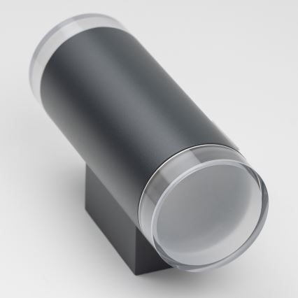 Brilagi - MATERA LED RGBW димируемо външно стенно осветително тяло 2xGU10/6W/230V 3000K IP54 антрацит + дистанционно управление