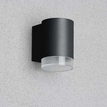 Brilagi - LED RGBW димируемо външно стенно осветително тяло MATERA 1xGU10/4,8W/230V 3000K IP54 черно + дистанционно управление