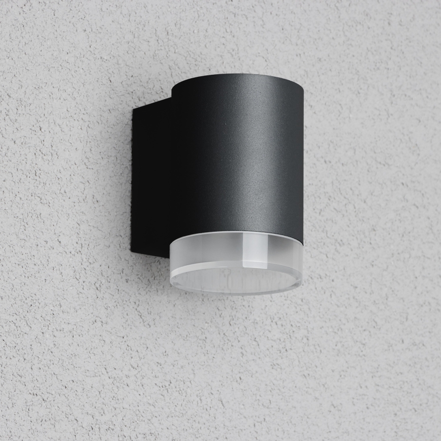 Brilagi - LED RGBW димируемо външно стенно осветително тяло MATERA 1xGU10/4,8W/230V 3000K IP54 черно + дистанционно управление