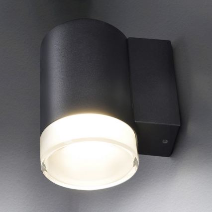 Brilagi - LED RGBW димируемо външно стенно осветително тяло MATERA 1xGU10/4,8W/230V 3000K IP54 черно + дистанционно управление
