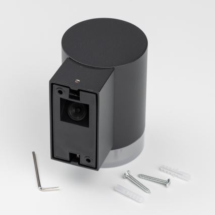 Brilagi - LED RGBW димируемо външно стенно осветително тяло MATERA 1xGU10/6W/230V 3000K IP54 черно + дистанционно управление