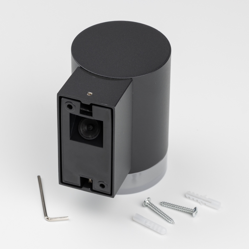 Brilagi - LED RGBW димируемо външно стенно осветително тяло MATERA 1xGU10/6W/230V 3000K IP54 черно + дистанционно управление