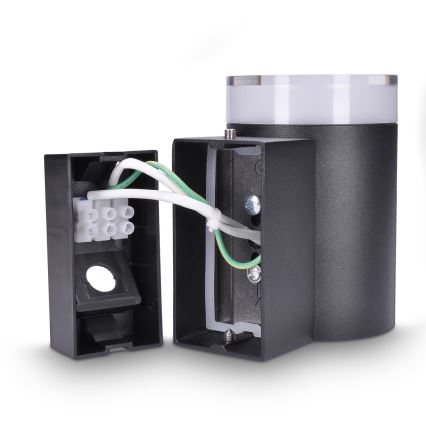 Brilagi - LED RGBW димируемо външно стенно осветително тяло MATERA 1xGU10/6W/230V 3000K IP54 черно + дистанционно управление