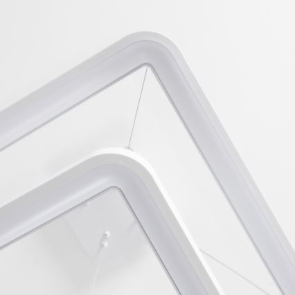 Brilagi - LED димиращ полилей на кабел FALCON SLIM LED/78W/230V 3000-6500K 50x50 cm бял + дистанционно управление