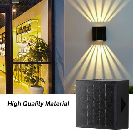 Brilagi - LED Соларен аплик BLOCK LED/2W/3,7V IP44