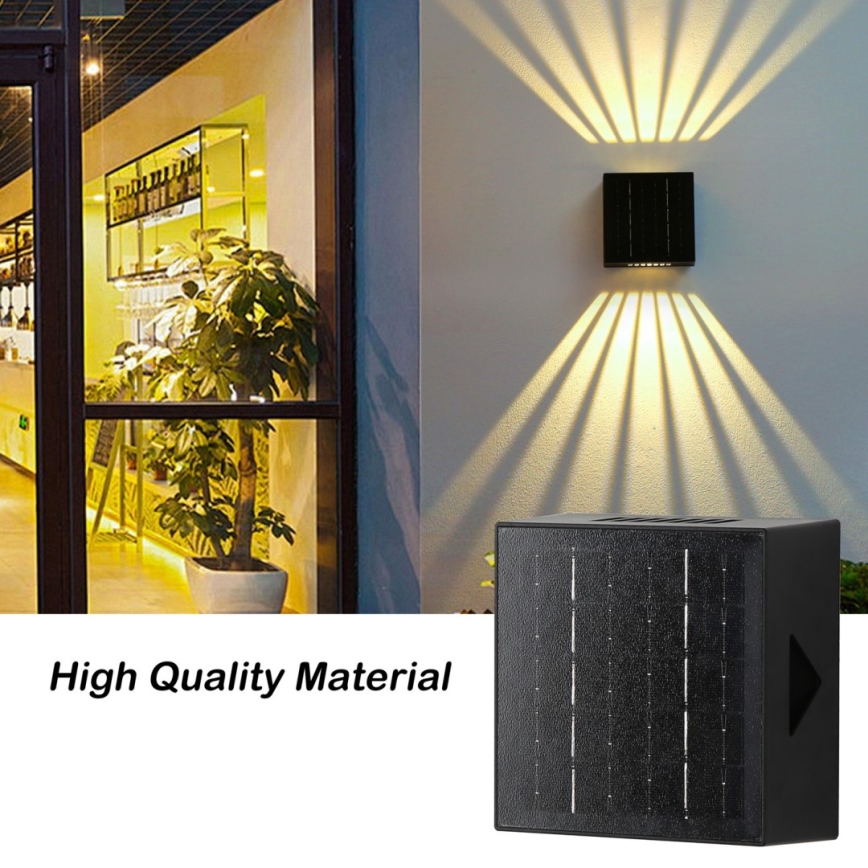 Brilagi - LED Соларен аплик BLOCK LED/2W/3,7V IP44