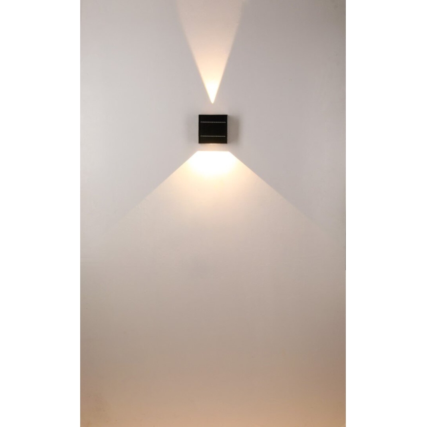Brilagi - LED Соларен аплик BLOCK LED/2W/3,7V IP44