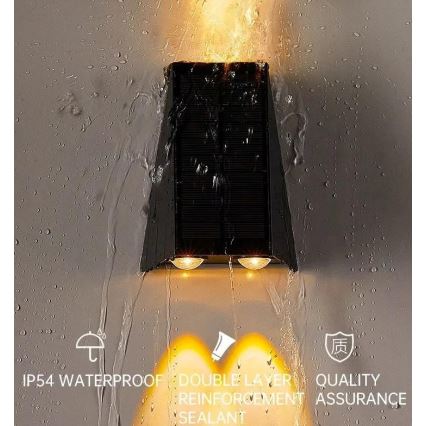 Brilagi - LED Соларен аплик PYRAMID LED/2W/3,2V 1300 mAh IP54