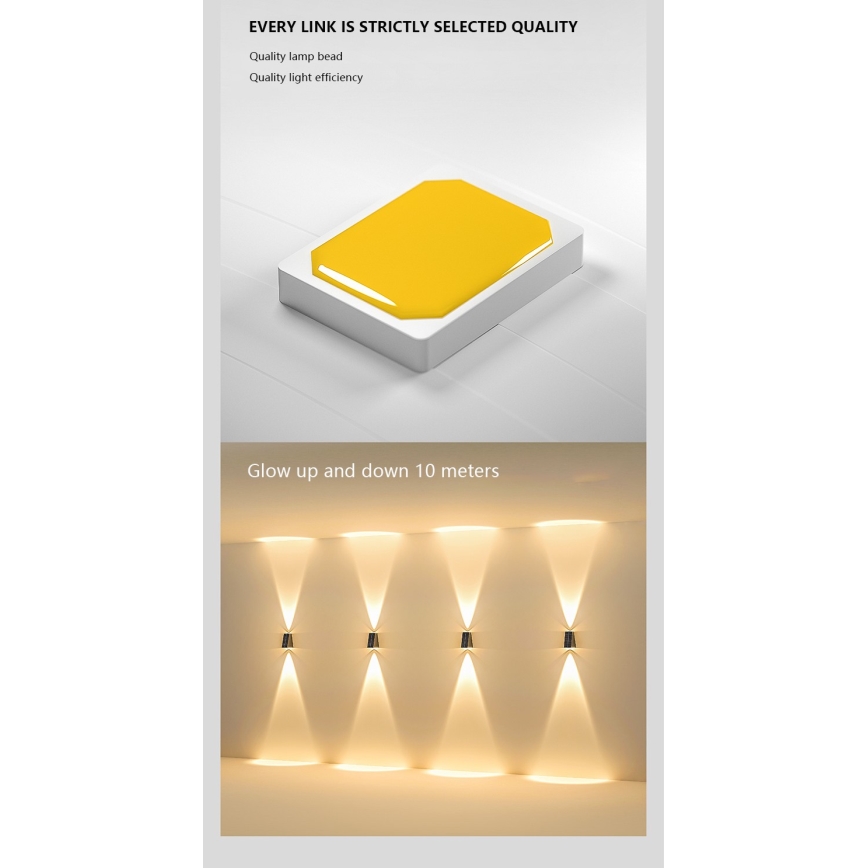 Brilagi - LED Соларен аплик PYRAMID LED/2W/3,2V 1300 mAh IP54