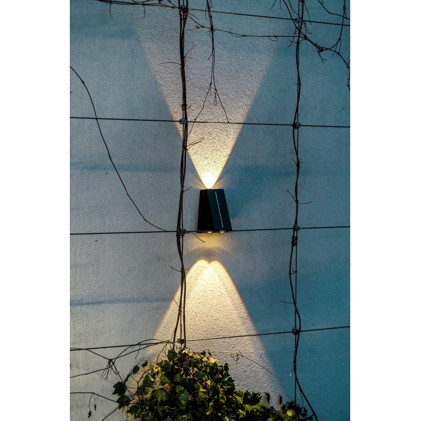 Brilagi - LED Соларен аплик PYRAMID LED/2W/3,2V 1300 mAh IP54