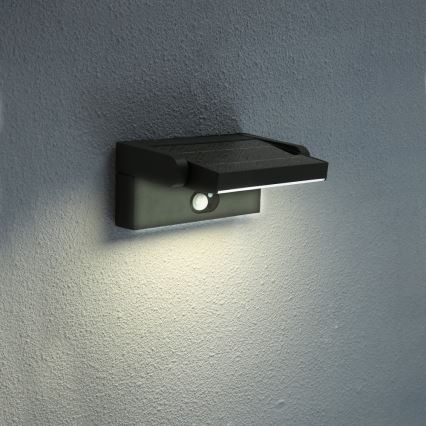 Brilagi - LED Соларен аплик със сензор ANKLE LED/3,5W/3,7V 2200 mAh IP54