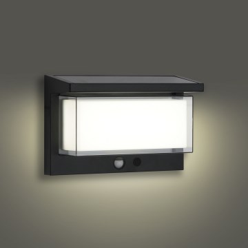 Brilagi - LED Соларен аплик със сензор СЛЪНЦЕ LUME LED/10W/3,7V 4000 mAh IP44