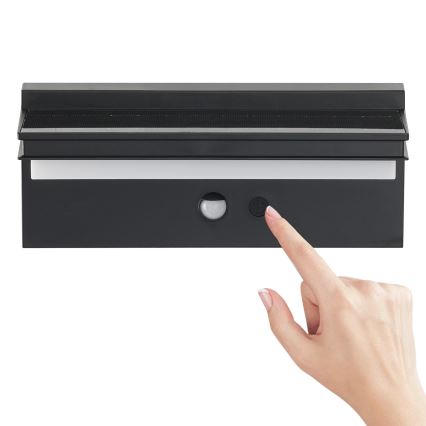 Brilagi - LED Соларен аплик със сензор СЛЪНЦЕ SENSE LED/10W/3,7V 4000 mAh IP44