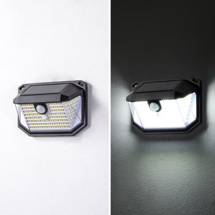 Brilagi - LED Соларен аплик със сензор WALLIE LED/4W/5,5V 1200mAh 6500K IP65