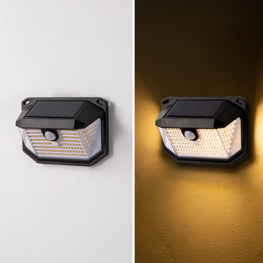 Brilagi - LED Соларен аплик със сензор WALLIE LED/4W/5,5V 1200 mAh 3000K IP65