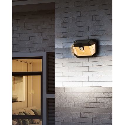 Brilagi - LED Соларен аплик със сензор WALLIE LED/4W/5,5V 1200 mAh 3000K IP65