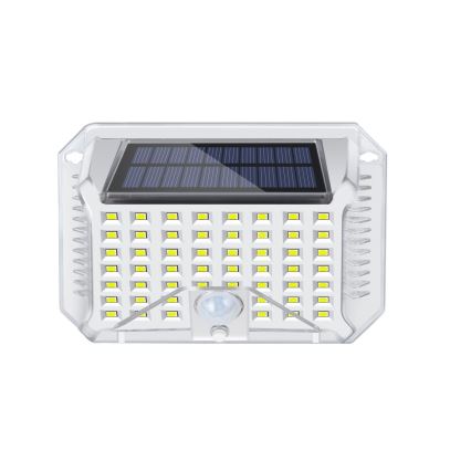 Brilagi - LED Соларен аплик със сензор WALLIE LED/4W/5,5V 1200 mAh 6500K IP64 сребрист