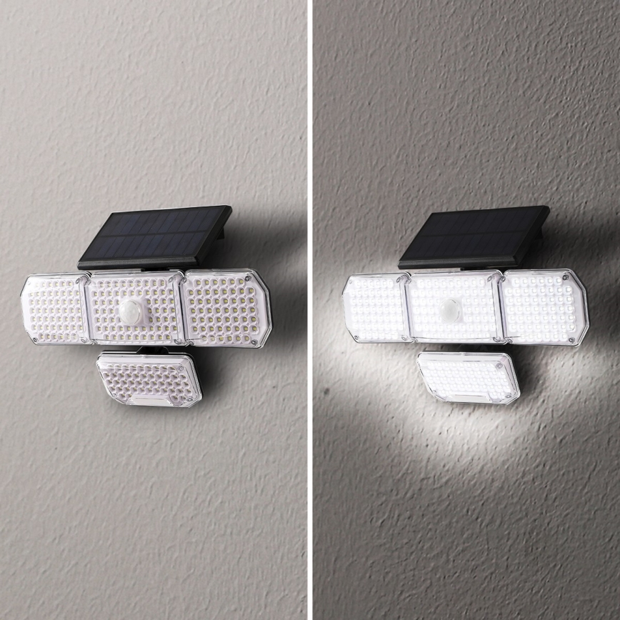 Brilagi - LED Соларен аплик със сензор WALLIE LED/5W/5,5V 2400 mAh IP65