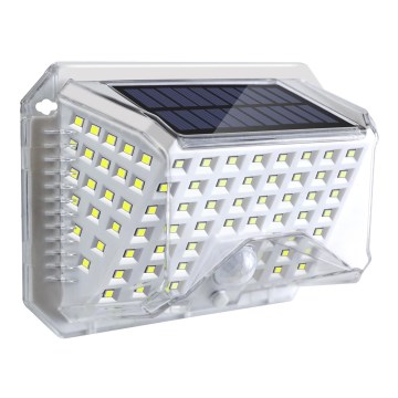 Brilagi - LED соларен стенен фенер с датчик за движение и здрач WALLIE LED/4W/5,5V 1200 mAh 6500K IP64 сребрист