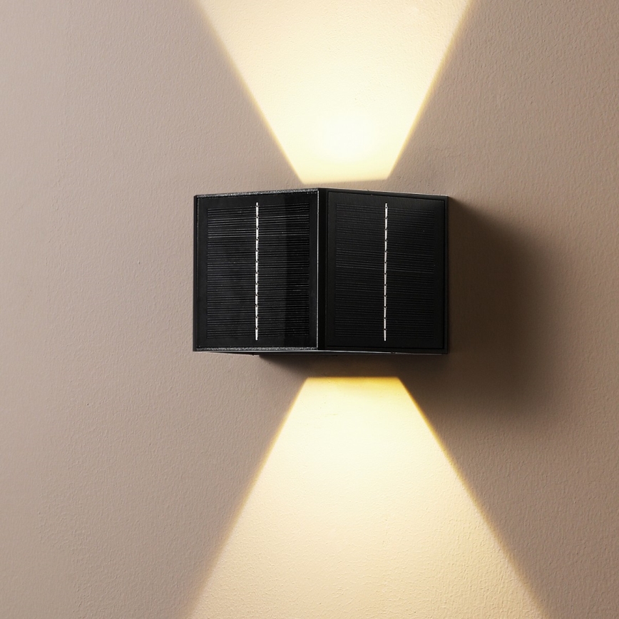 Brilagi - LED соларен стенен осветител SOLAR CUBE LED/2W/3,2V 1300 mAh IP54