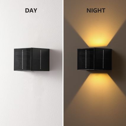 Brilagi - LED соларен стенен осветител SOLAR CUBE LED/2W/3,2V 1300 mAh IP54