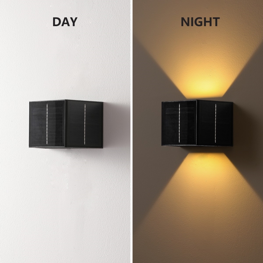 Brilagi - LED соларен стенен осветител SOLAR CUBE LED/2W/3,2V 1300 mAh IP54