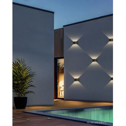 Brilagi - LED соларен стенен осветител SOLAR CUBE LED/2W/3,2V 1300 mAh IP54