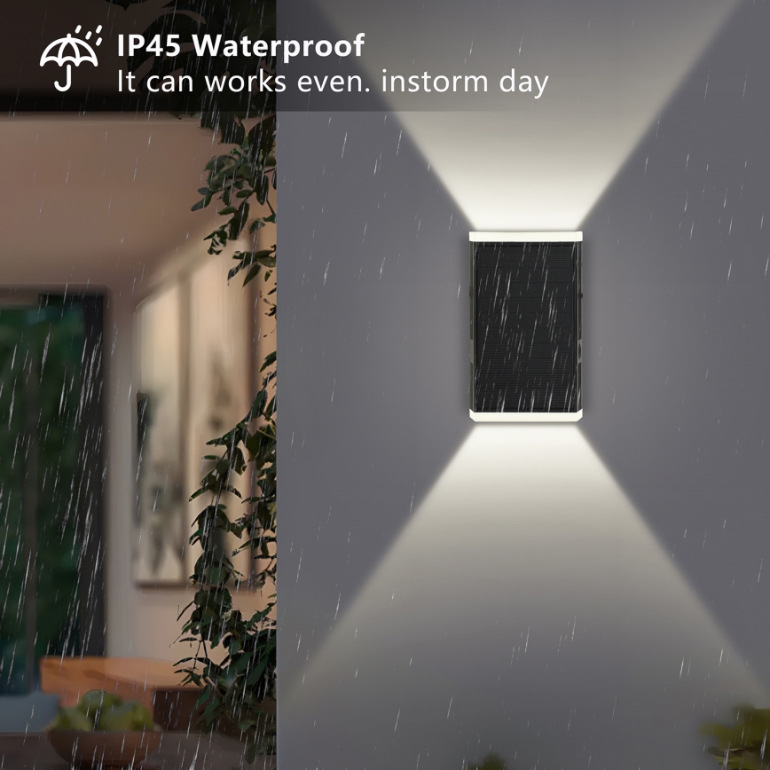 Brilagi - LED соларен стенен осветител SUN GUARD LED/2W/3,7V 2000 mAh IP45