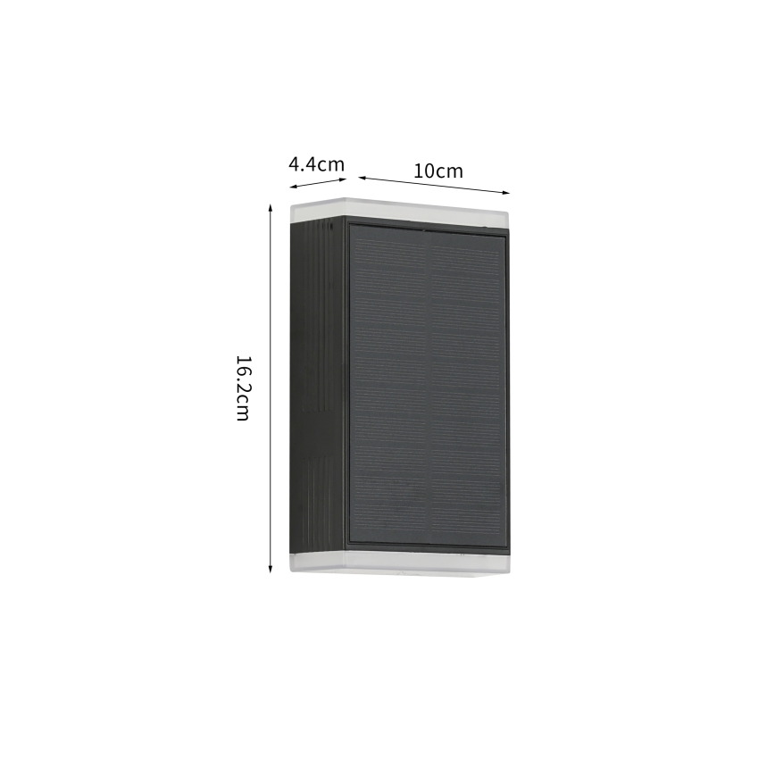 Brilagi - LED соларен стенен осветител SUN GUARD LED/2W/3,7V 2000 mAh IP45