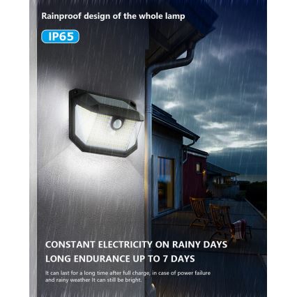 Brilagi - LED соларен стенен фенер с датчик за движение и здрач WALLIE LED/4W/5,5V 1200mAh 6500K IP65