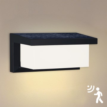 Brilagi - LED соларен стенен осветител с датчик за движение и здрач BRICKY LED/5W/6V 4000 mAh IP65
