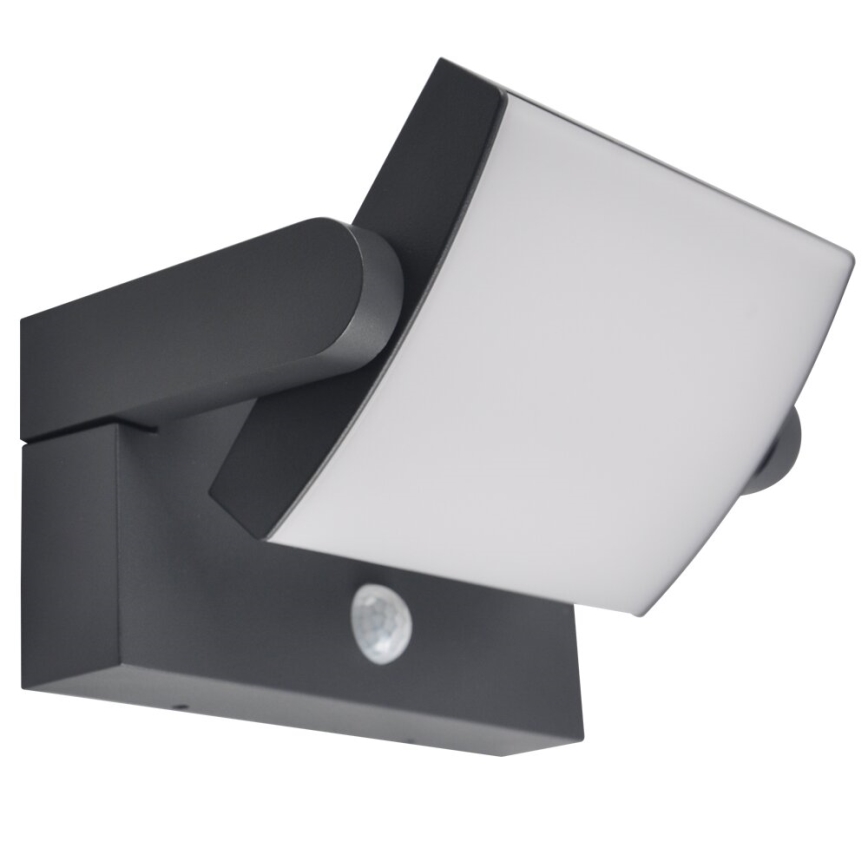 Brilagi - LED соларен стенен фенер с датчик за движение и здрач ANKLE LED/10W/3,7V 3000 mAh 3000K IP65 антрацит