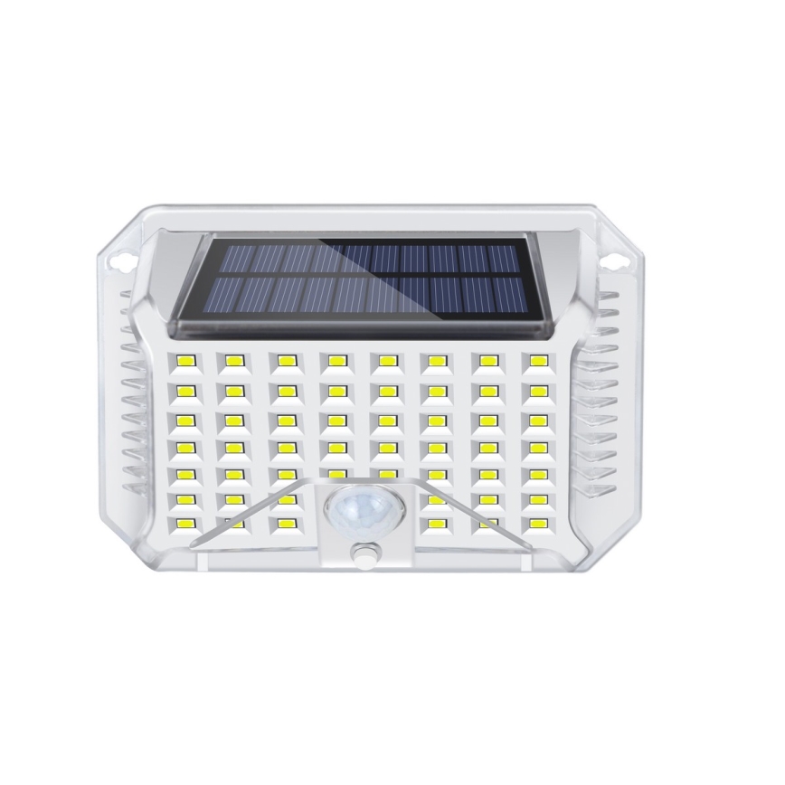 Brilagi - LED соларен стенен фенер с датчик за движение и здрач WALLIE LED/4W/5,5V 1200 mAh 6500K IP64 сребрист