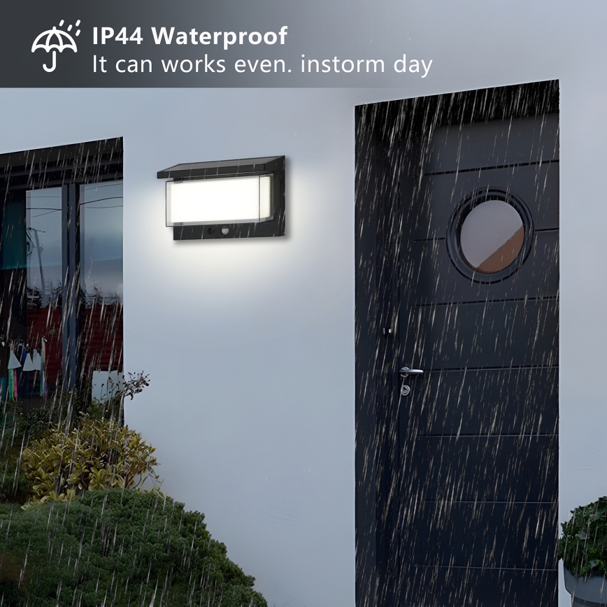 Brilagi - LED соларен стенен осветител със сензор SUN LUME LED/10W/3,7V 4000 mAh IP44