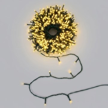 BRILAGI - LED соларна коледна гирлянда 200xLED/8 функции 22m 800 mAh IP65 топла бяла